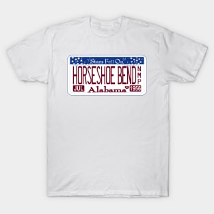 Horseshoe Bend National Military Park license plate T-Shirt